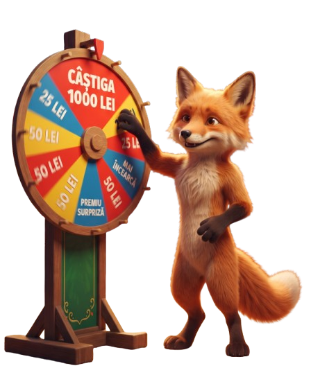 Foxy învârte roata norocului pentru premiul de 1.000 de lei